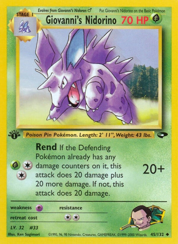 Image for Giovanni's Nidorino (045/132) [Gym Challenge] - Pokemon