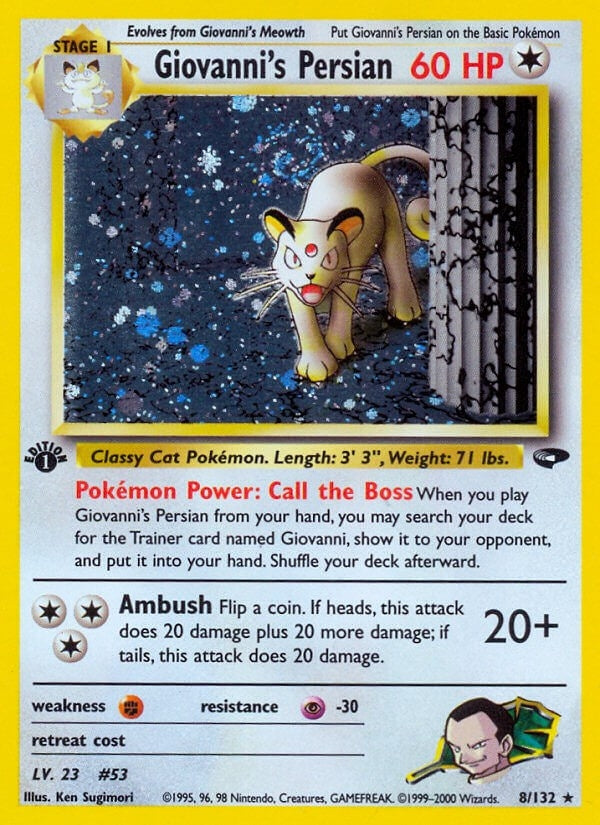 Image for Giovanni's Persian (008/132) [Gym Challenge] - Pokemon