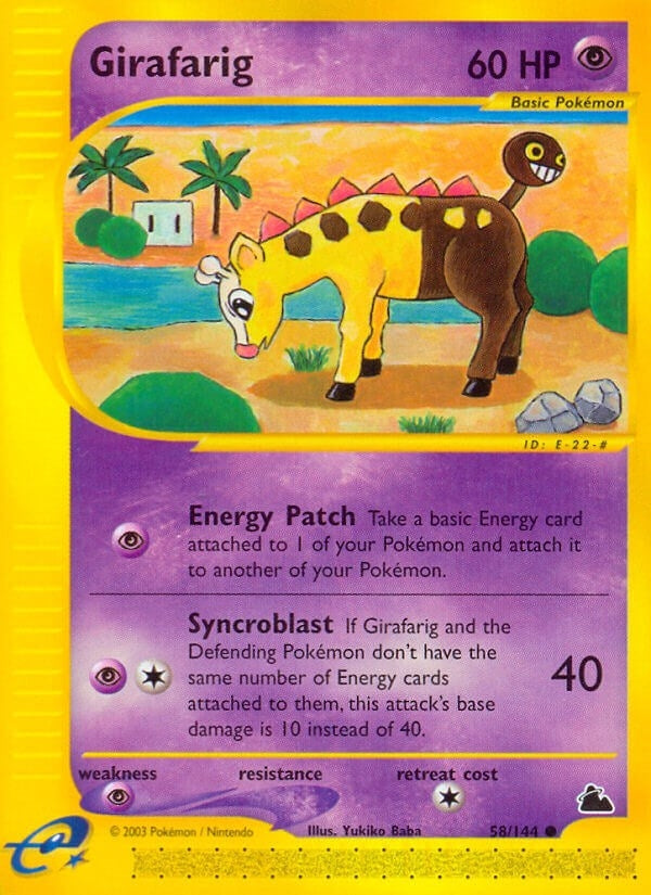 Image for Girafarig (058/144) [Skyridge] - Pokemon