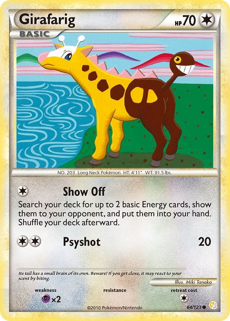 Image for Girafarig (64/123) [HeartGold SoulSilver] - Pokemon