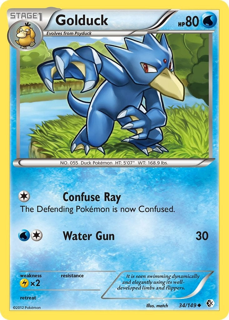 Image for Golduck (34) (34/149) [Boundaries Crossed] - Pokemon