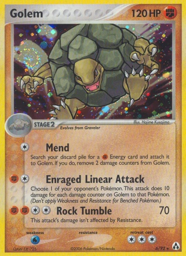 Image for Golem (6/92) [Legend Maker] - Pokemon