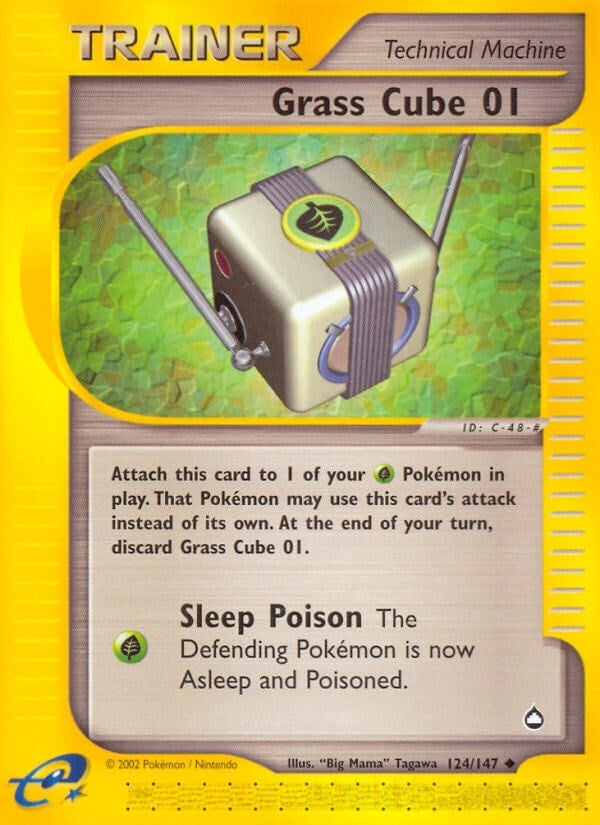 Image for Grass Cube 01 (124/127) [Aquapolis] - Pokemon