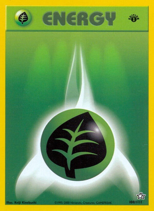 Image for Grass Energy (108/111) [Neo Genesis] - Pokemon