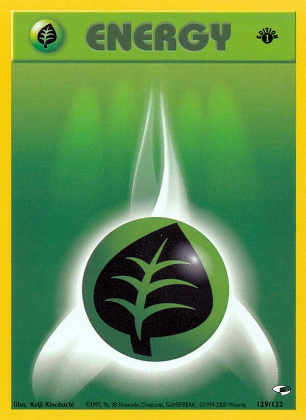 Image for Grass Energy (129/132) [Gym Heroes] - Pokemon
