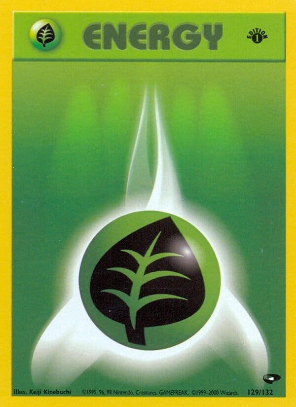 Image for Grass Energy (129/132) [Gym Challenge] - Pokemon