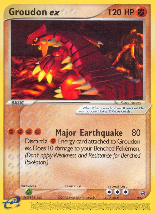 Image for Groudon ex - 002 (Nintendo Power Magazine) (002) [Nintendo Promos] - Pokemon
