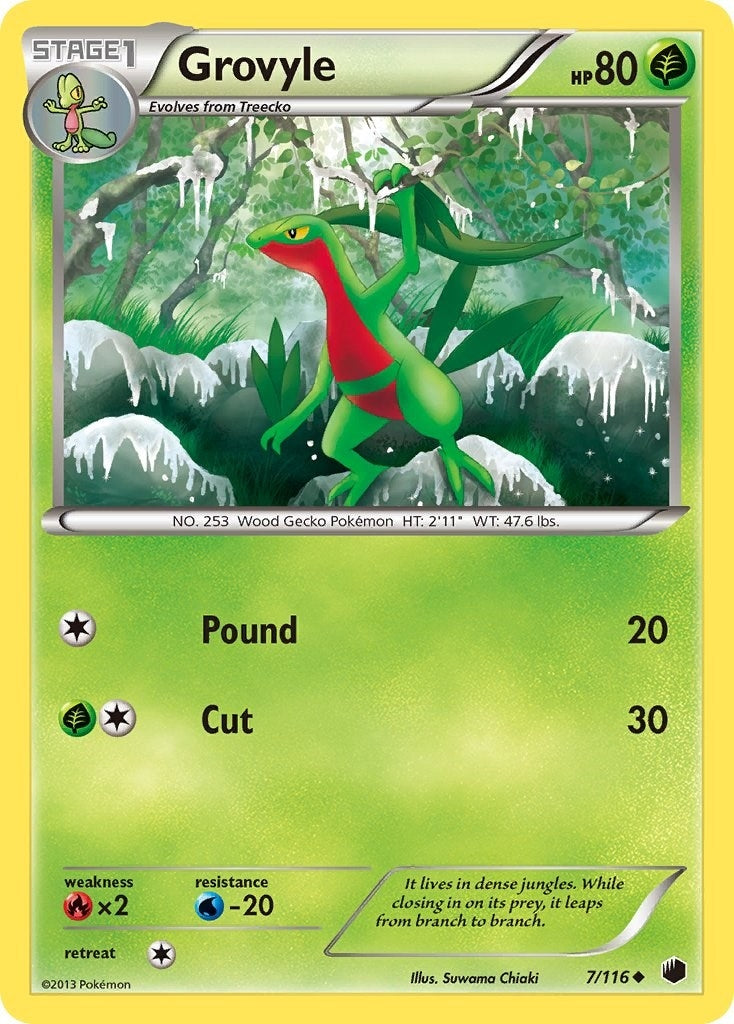 Image for Grovyle (7/116) [Plasma Freeze] - Pokemon