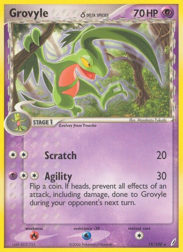 Grovyle (Delta Species) (19/100) [Crystal Guardians]