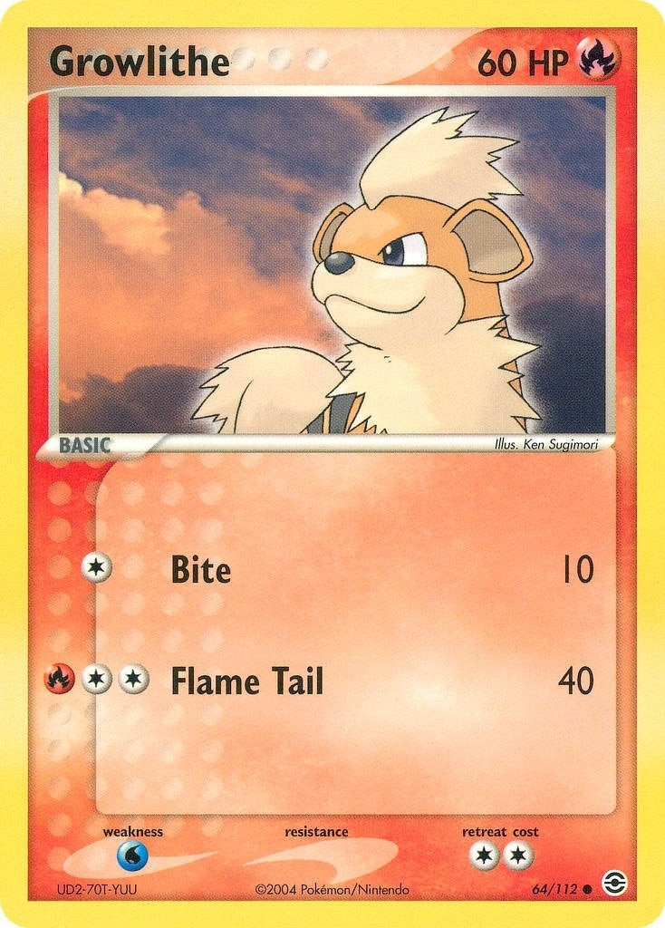Image for Growlithe (64/112) [FireRed & LeafGreen] - Pokemon
