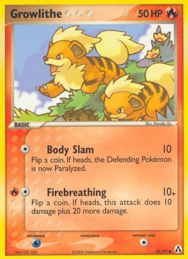 Image for Growlithe (55/92) [Legend Maker] - Pokemon