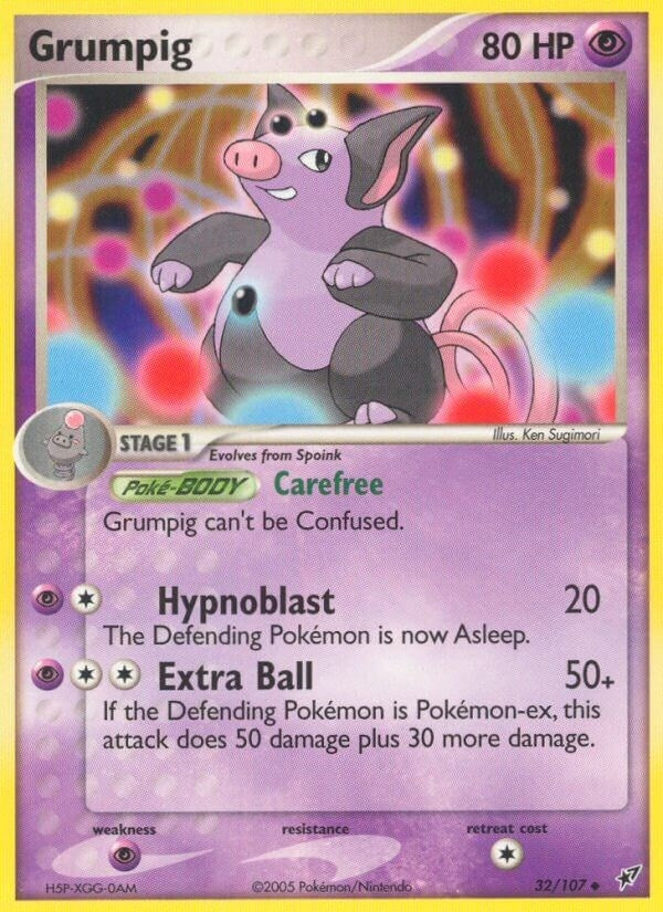 Image for Grumpig (32/107) [Deoxys] - Pokemon