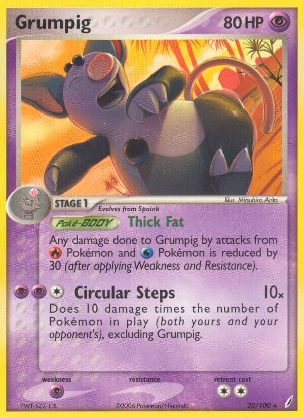 Image for Grumpig (20/100) [Crystal Guardians] - Pokemon