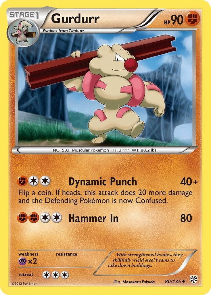 Image for Gurdurr (80/135) [Plasma Storm] - Pokemon