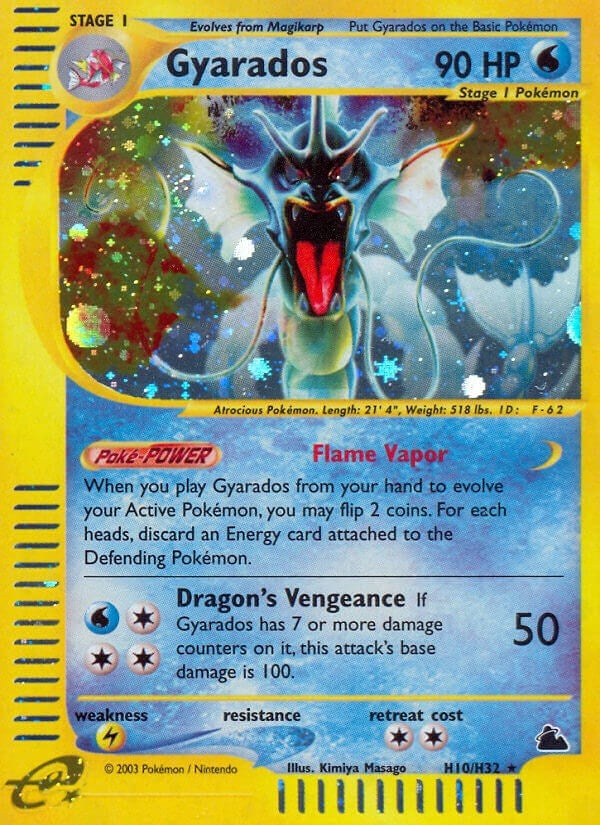 Image for Gyarados (H10) (H10/H32) [Skyridge] - Pokemon