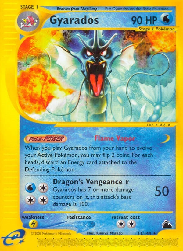 Image for Gyarados (11) (011/144) [Skyridge] - Pokemon