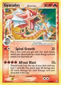Image for Gyarados Star (Delta Species) (102/110) [Holon Phantoms] - Pokemon
