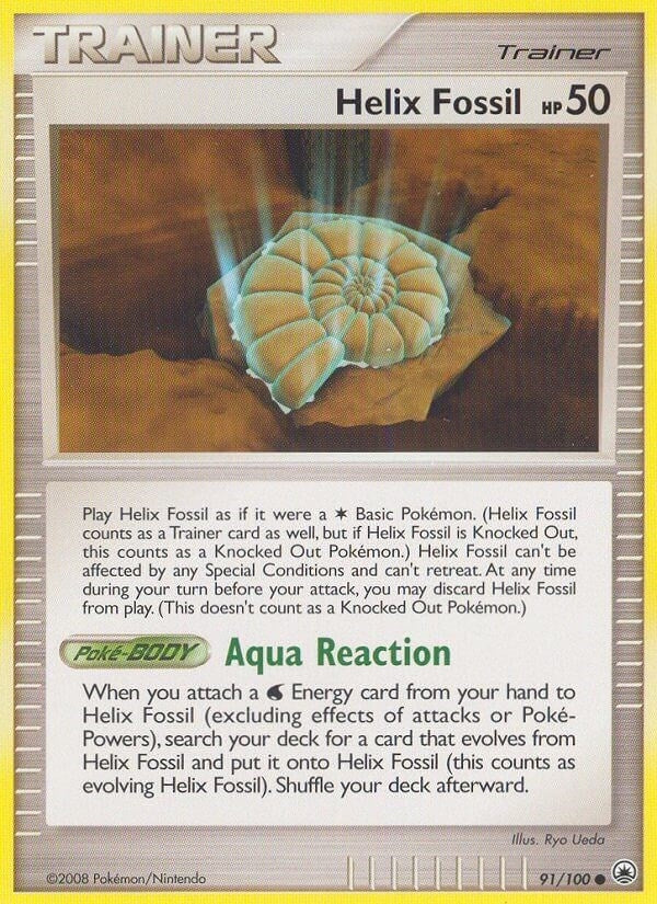Image for Helix Fossil (91/100) [Majestic Dawn] - Pokemon