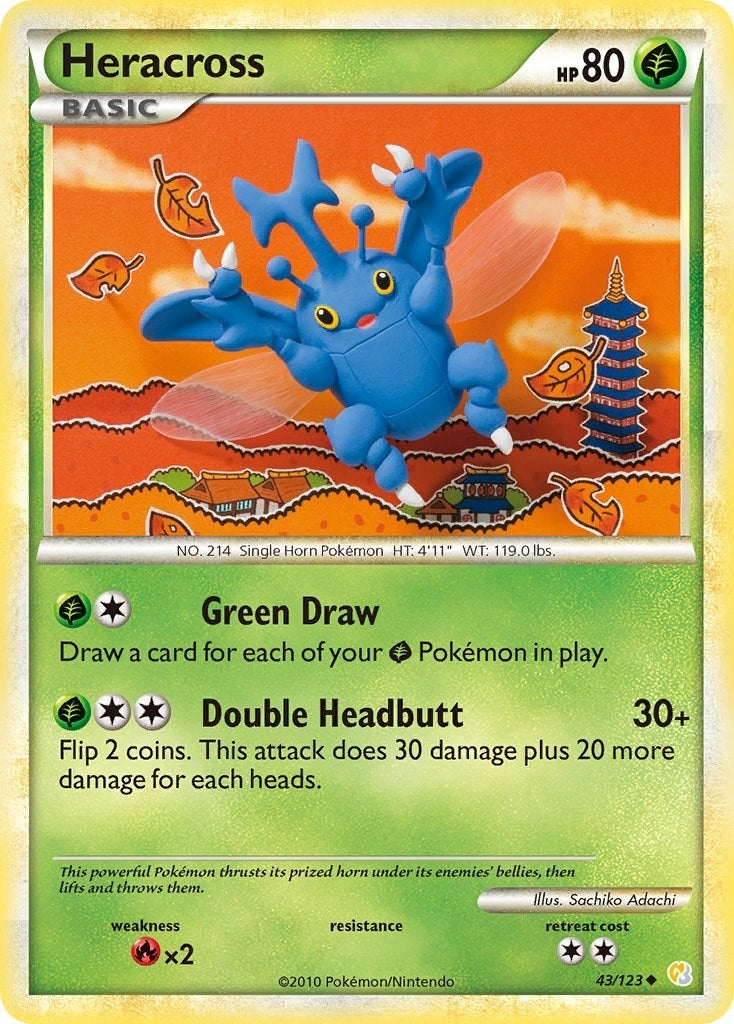 Image for Heracross (43/123) [HeartGold SoulSilver] - Pokemon