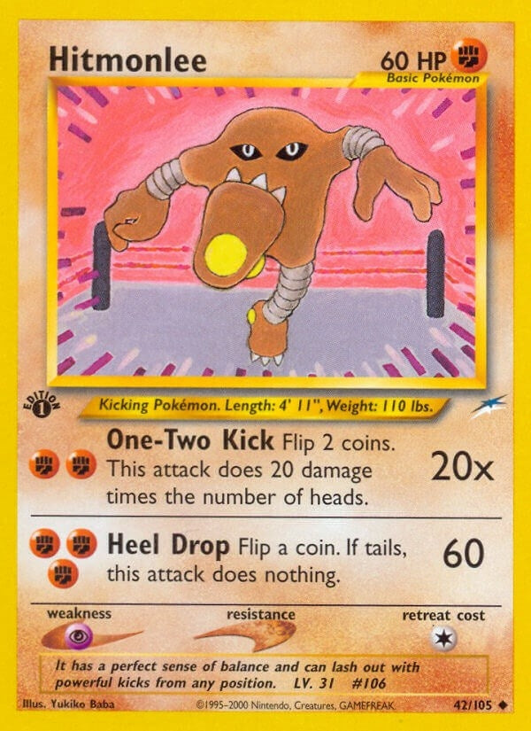 Image for Hitmonlee (042/105) [Neo Destiny] - Pokemon