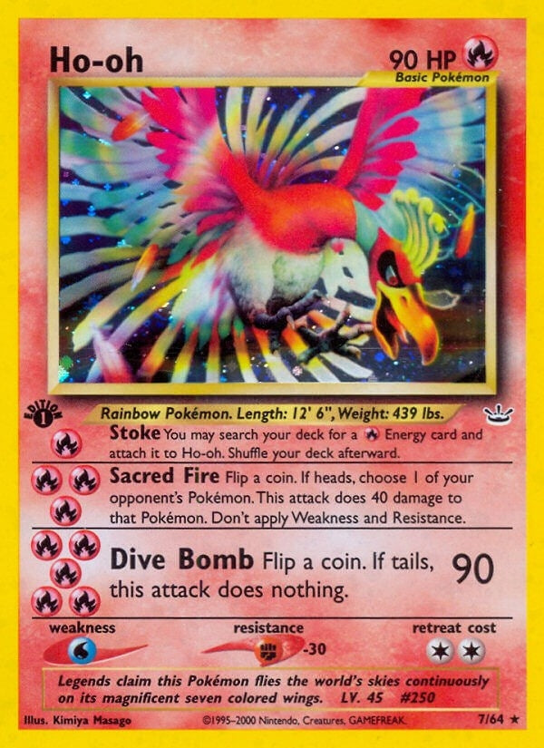 Image for Ho-oh (7) (07/64) [Neo Revelation] - Pokemon