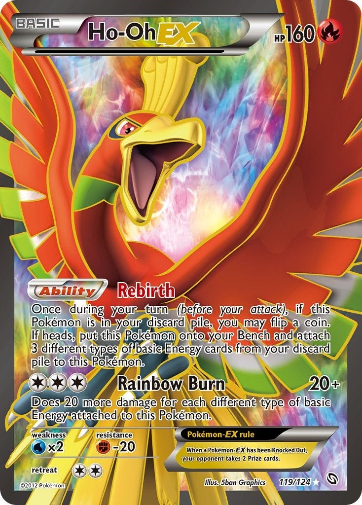 Image for Ho-Oh Ex (119 Full Art) (119/124) [Dragons Exalted] - Pokemon
