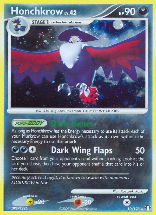 Image for Honchkrow (10/123) [Mysterious Treasures] - Pokemon