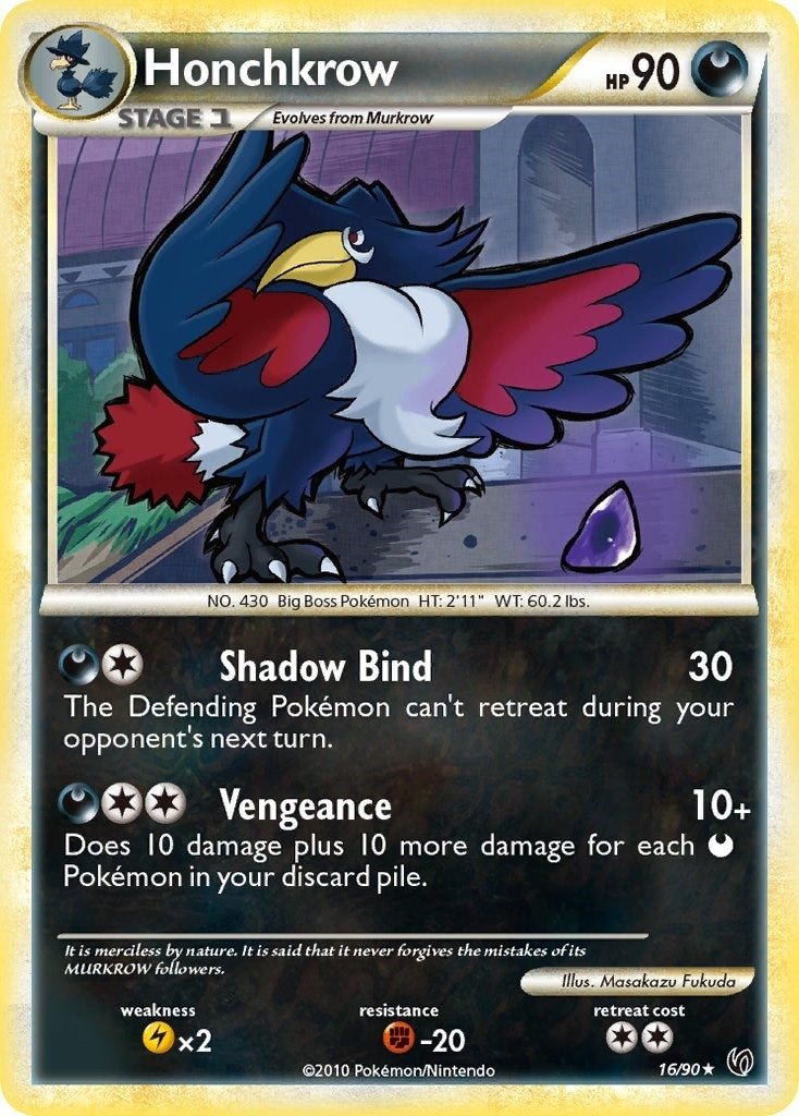 Image for Honchkrow (16) (16/90) [Undaunted] - Pokemon