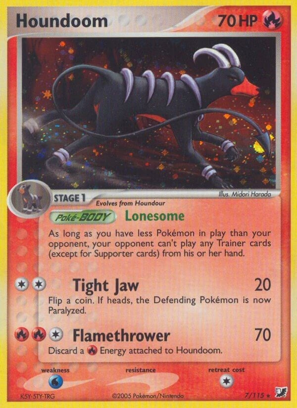 Image for Houndoom (7/115) [Unseen Forces] - Pokemon