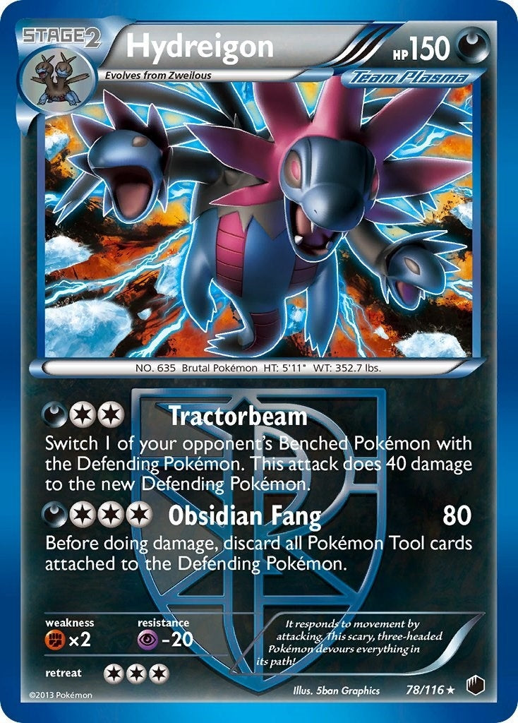 Image for Hydreigon (Team Plasma) (78/116) [Plasma Freeze] - Pokemon