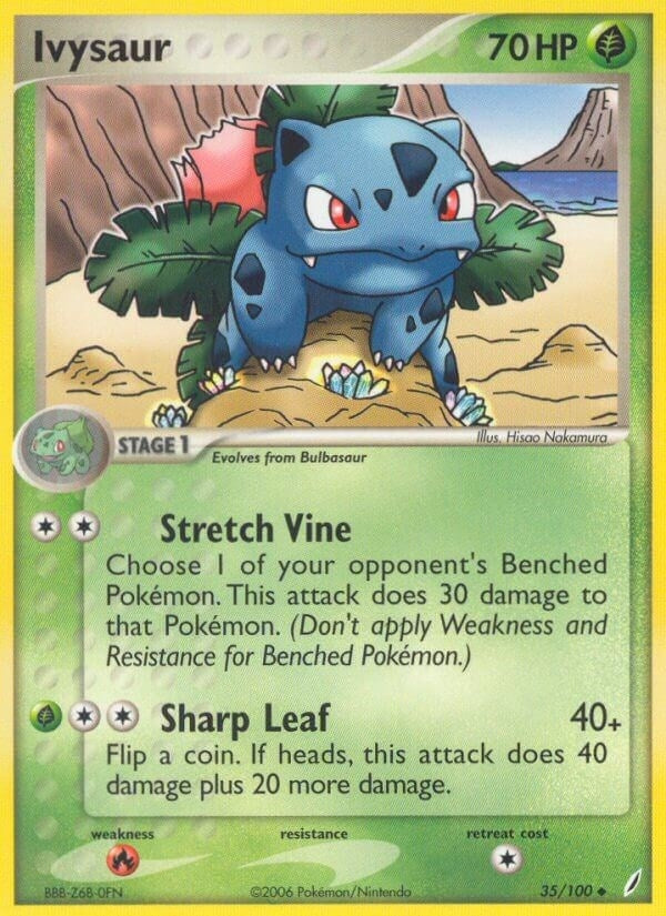 Image for Ivysaur (35/100) [Crystal Guardians] - Pokemon