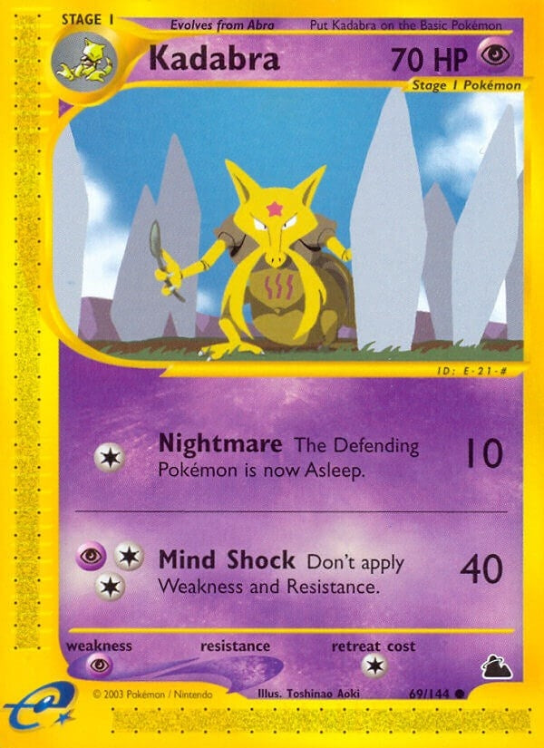 Image for Kadabra (069/144) [Skyridge] - Pokemon
