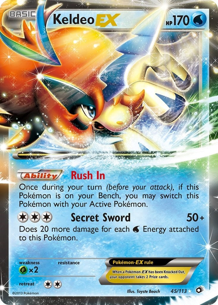 Image for Keldeo EX (45/113) [Legendary Treasures] - Pokemon