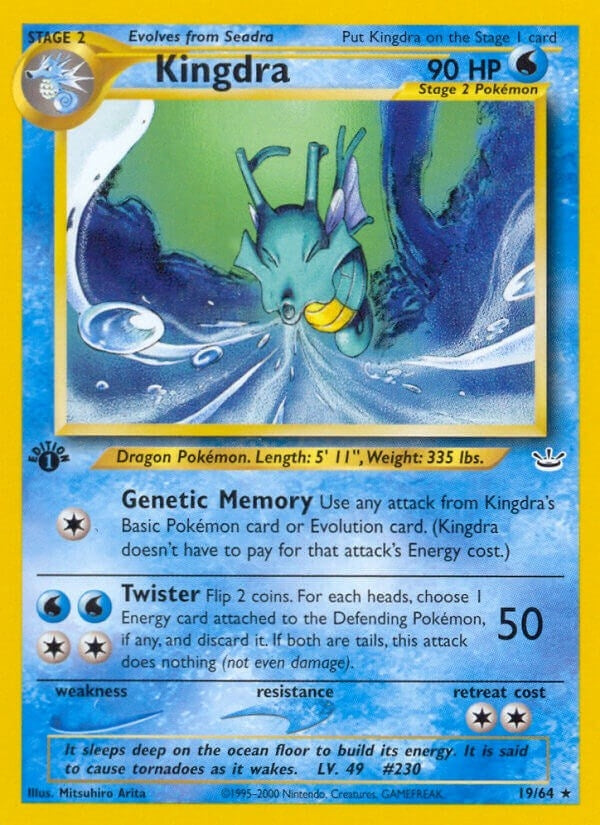 Image for Kingdra (19/64) [Neo Revelation] - Pokemon