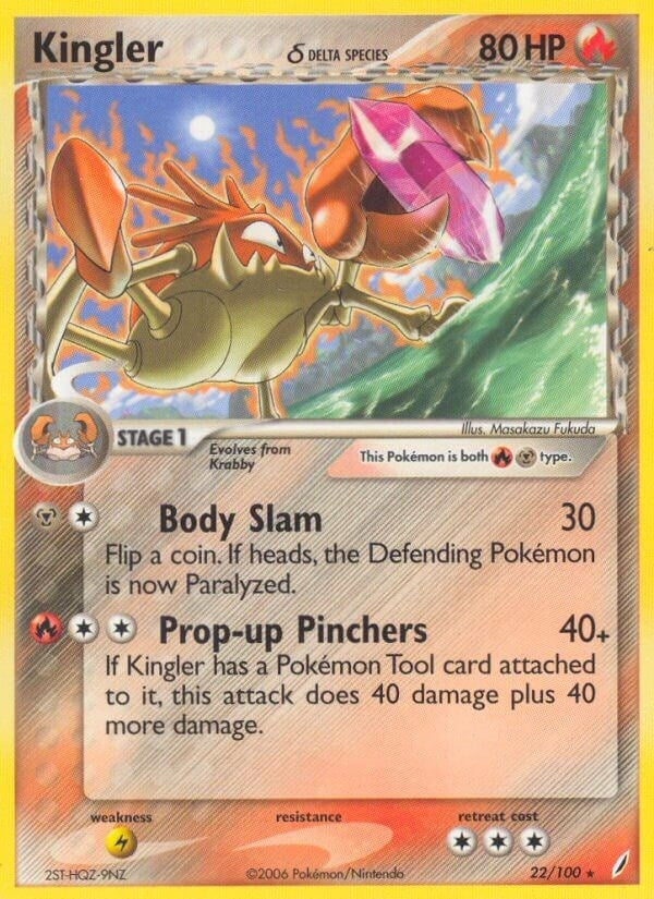 Image for Kingler (Delta Species) (22/100) [Crystal Guardians] - Pokemon