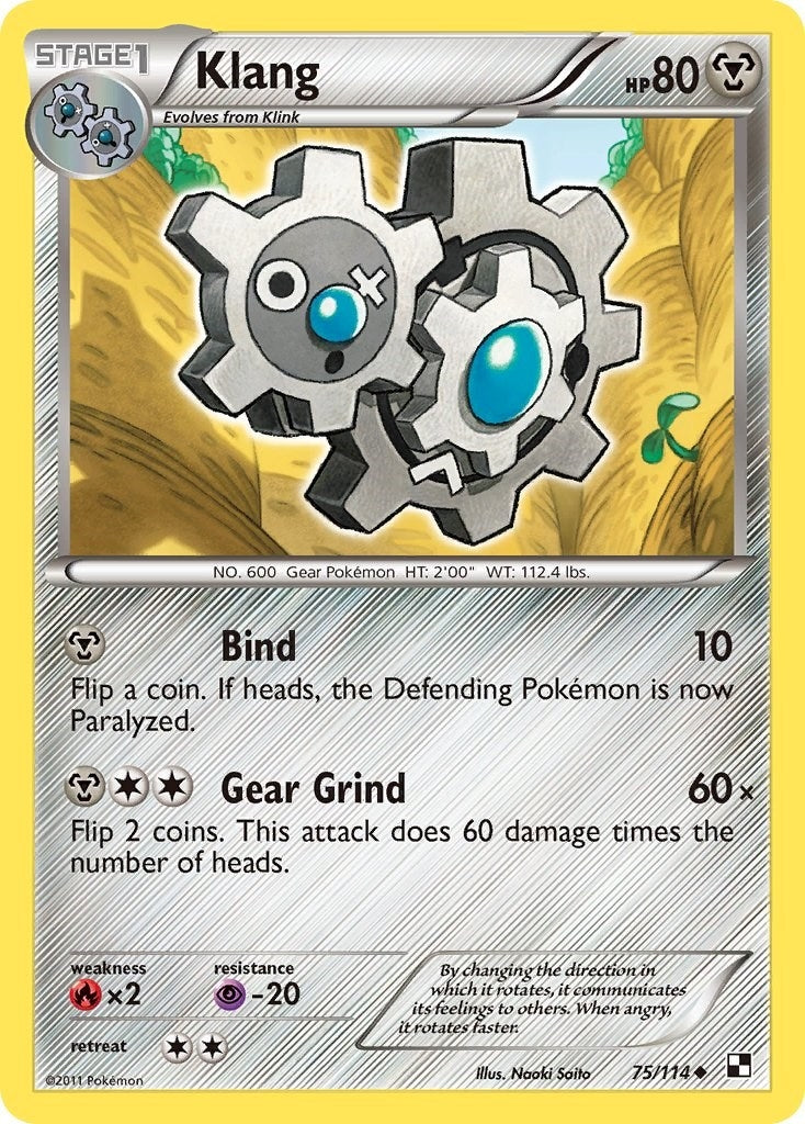 Image for Klang (75/114) [Black and White] - Pokemon