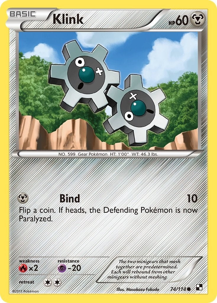 Image for Klink (74/114) [Black and White] - Pokemon