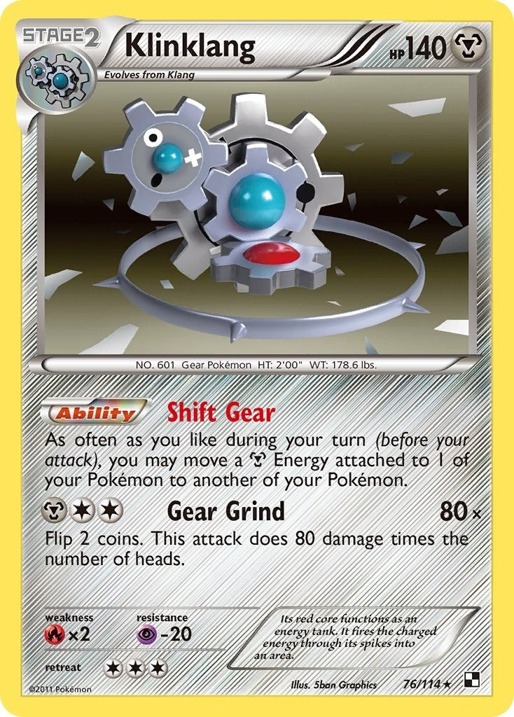 Image for Klinklang (76/114) [Black and White] - Pokemon