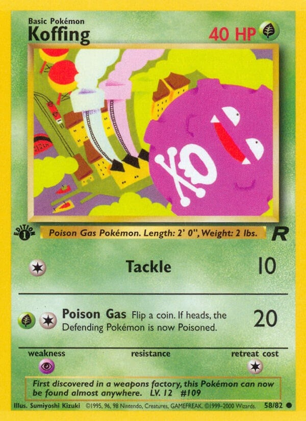 Image for Koffing (58/82) [Team Rocket] - Pokemon