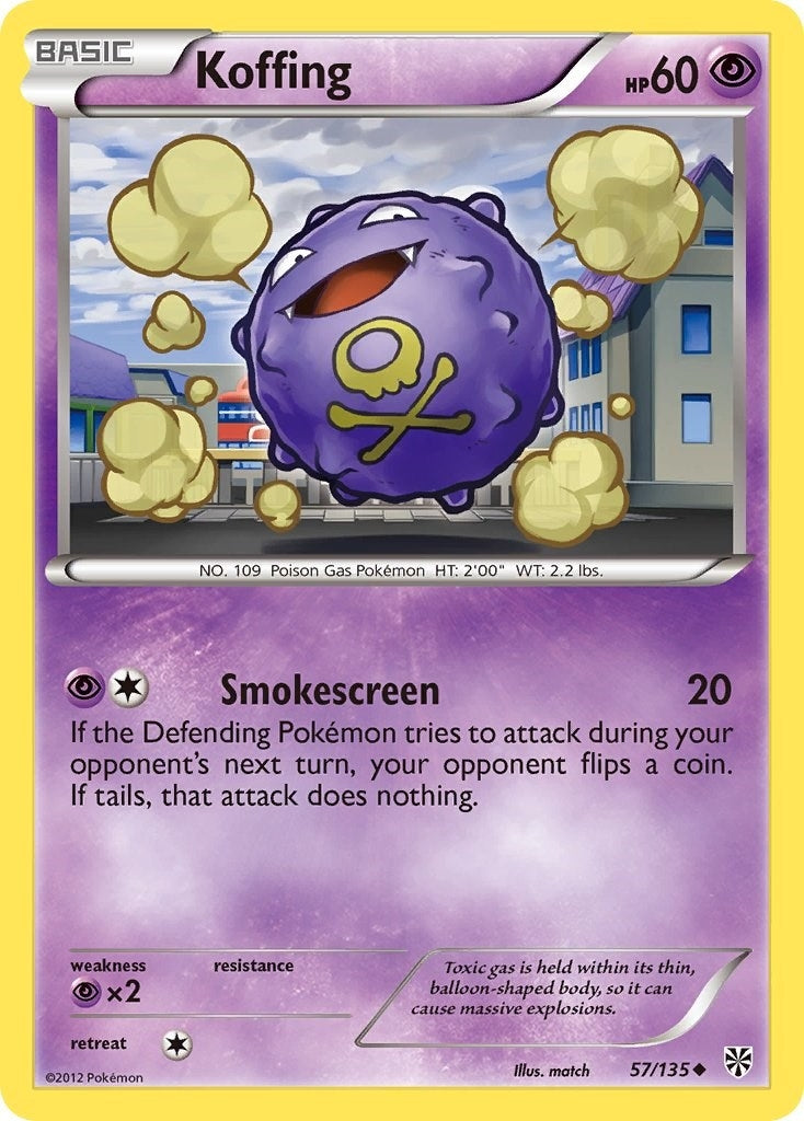 Image for Koffing (57) (57/135) [Plasma Storm] - Pokemon