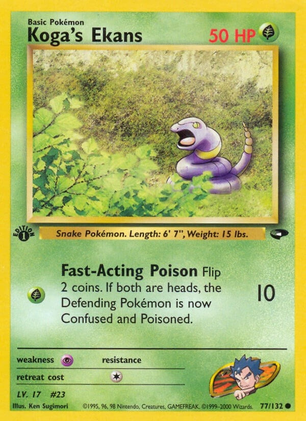 Image for Koga's Ekans (077/132) [Gym Challenge] - Pokemon