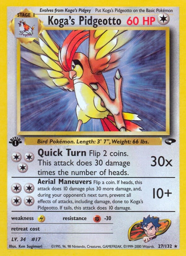 Image for Koga's Pidgeotto (027/132) [Gym Challenge] - Pokemon