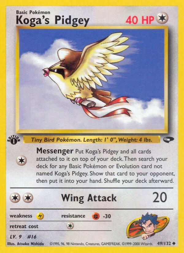 Image for Koga's Pidgey (49) (049/132) [Gym Challenge] - Pokemon