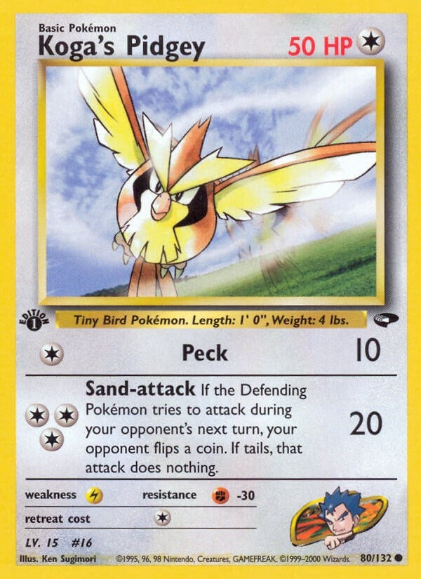Image for Koga's Pidgey (80) (080/132) [Gym Challenge] - Pokemon