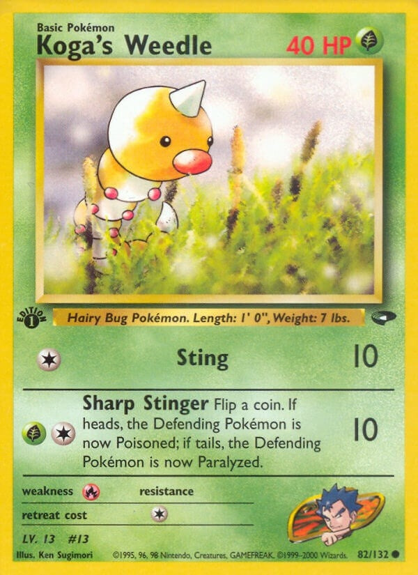 Image for Koga's Weedle (082/132) [Gym Challenge] - Pokemon