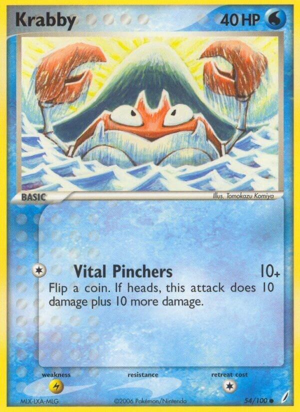 Image for Krabby (54/100) [Crystal Guardians] - Pokemon