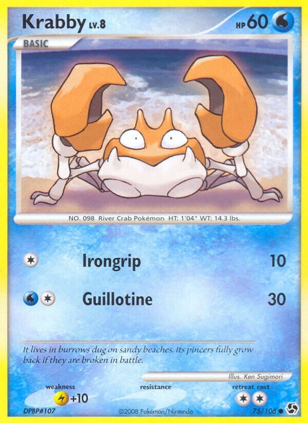 Image for Krabby (75/106) [Great Encounters] - Pokemon