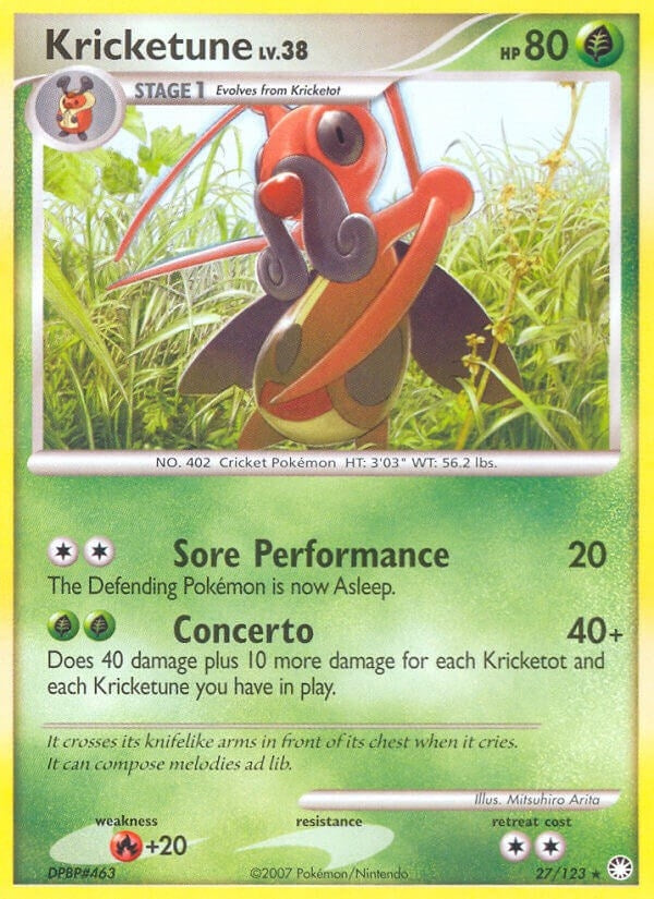 Image for Kricketune (27/123) [Mysterious Treasures] - Pokemon
