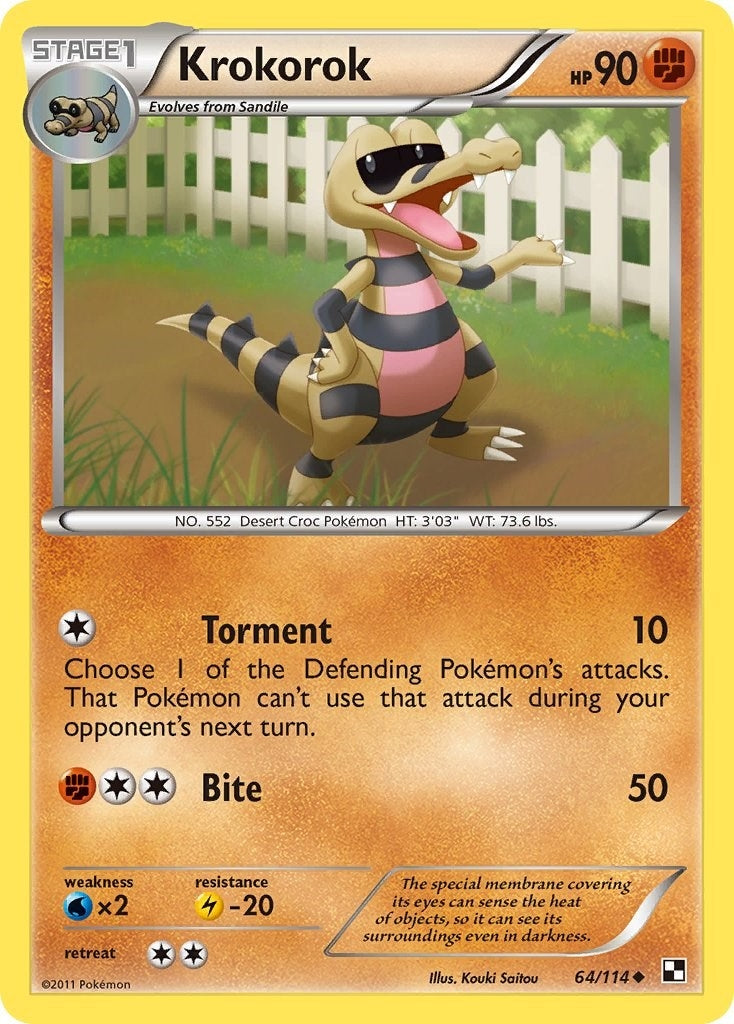 Image for Krokorok (64/114) [Black and White] - Pokemon