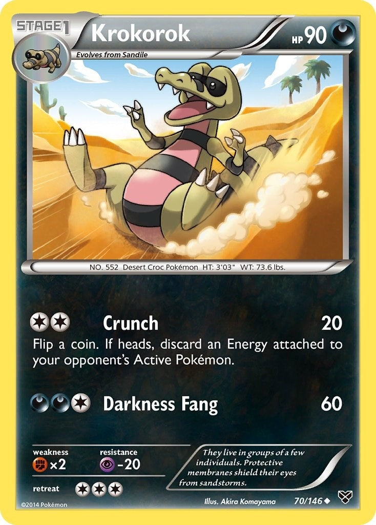 Image for Krokorok (70/146) [XY Base Set] - Pokemon